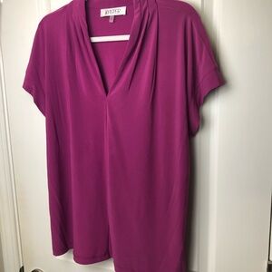Kasper Relaxed Pink Dolman Sleeve Blouse